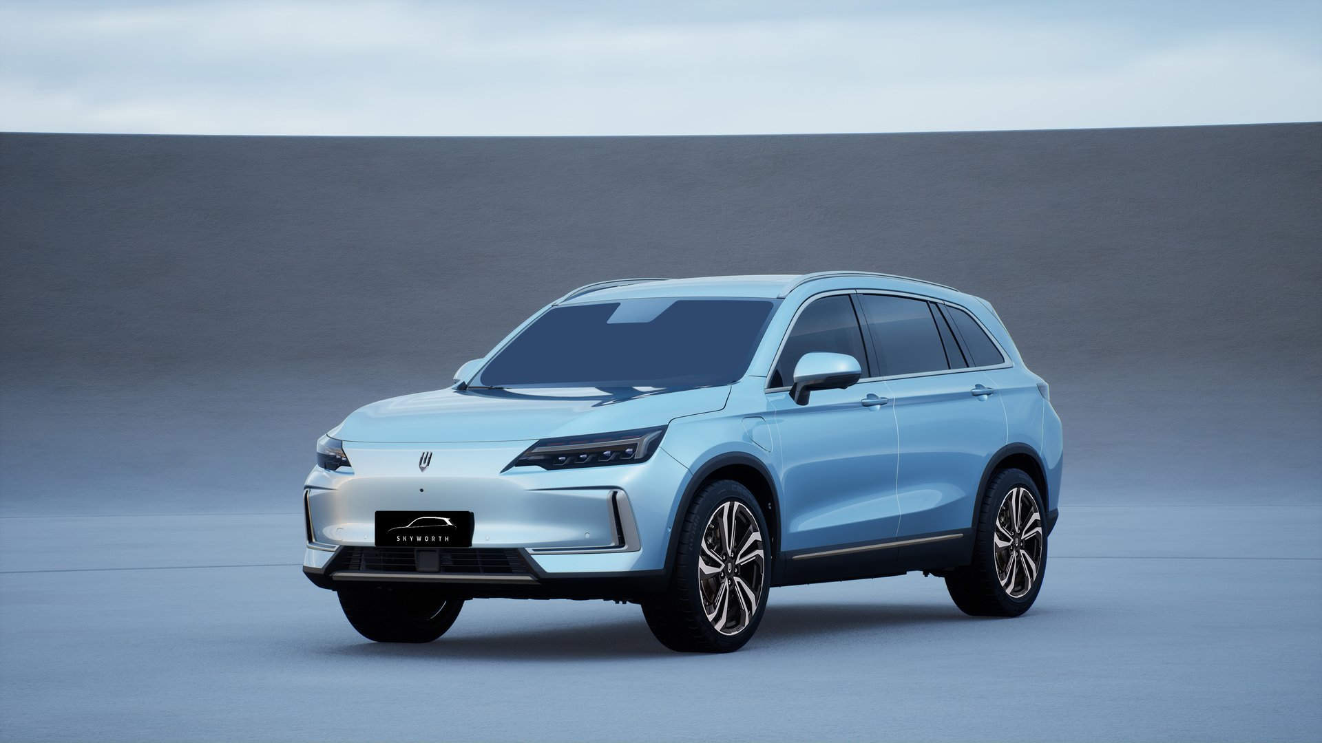 Skyworth K520 Luxury electric SUV front three-quarter view